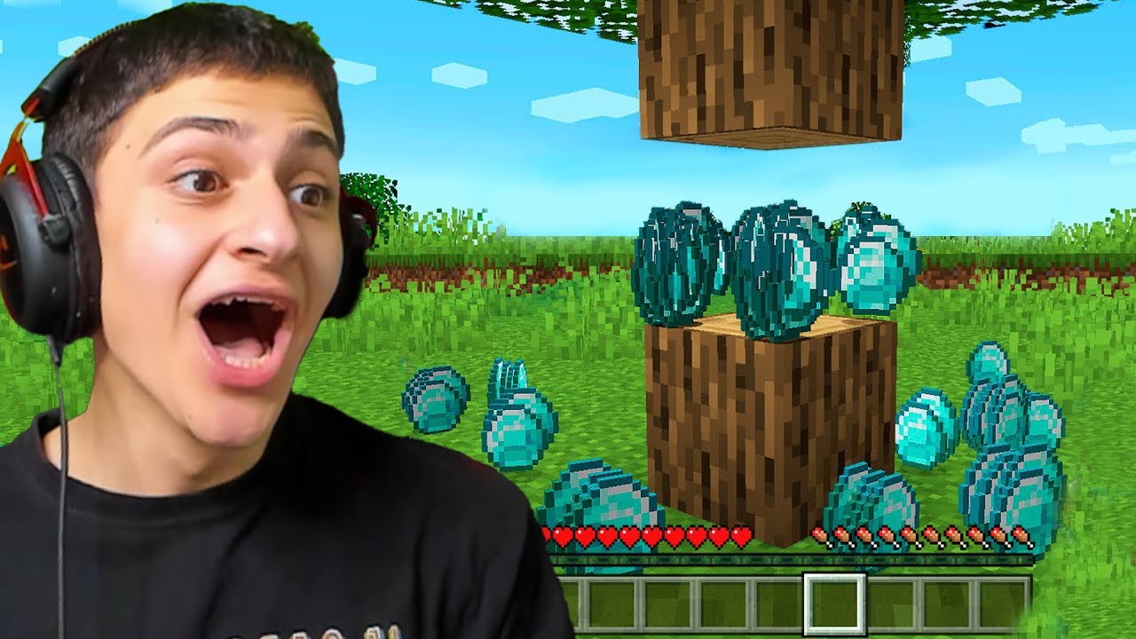 حولت كل شي الى دايموند في ماين كرافت😱😱 MINECRAFT
