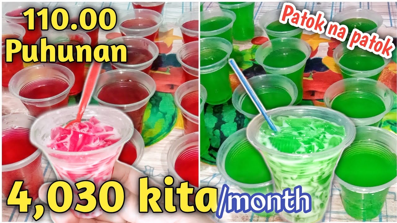 Grabe ganito pala kalaki ang kita sa Gelatin dessert,pang negosyo,patok sa mga bata!