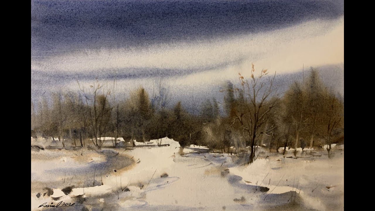 watercolor painting demo by javid