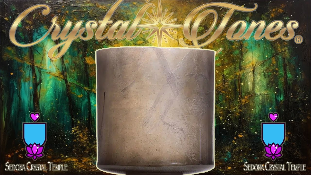 Azeztulite Ebony Aura Gold Crystal Singing Bowl | Third Eye Chakra Activation
