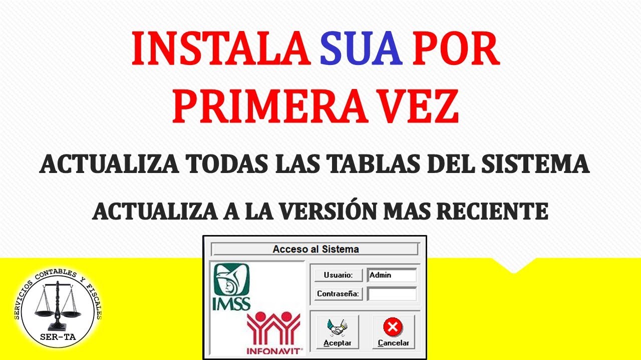 INSTALAR SUA DESDE INICIO Y ACTUALIZALO A LA VERSIÓN ACTUAL- Actualiza las tablas del sistema.