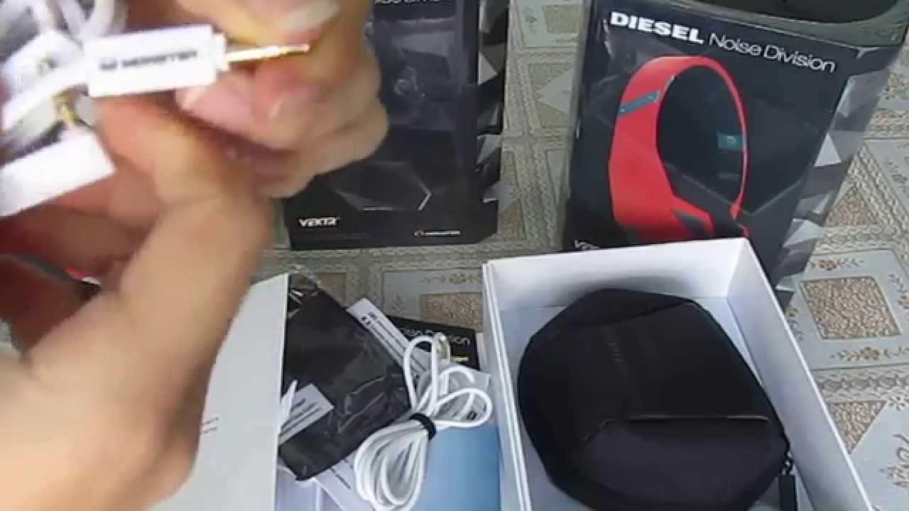 Diesel Noise Division Earphones Headphones On-Ear high-definition Diesel VEKTR White
