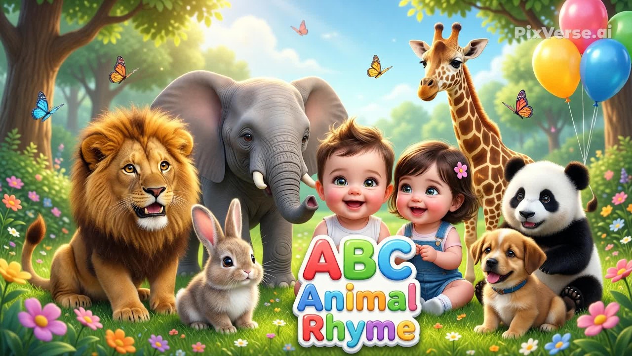 ABC Animals Rhymes for Kids | Fun Kid Rhymes & Song | Educational Video for Kids| A to Z Animal Song