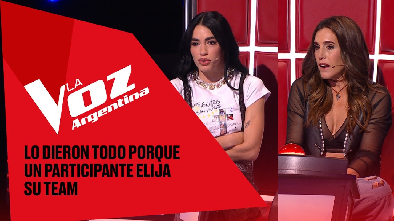 Tenso cruce de Lali y Soledad para que un participante elija su team - La Voz Argentina 2025