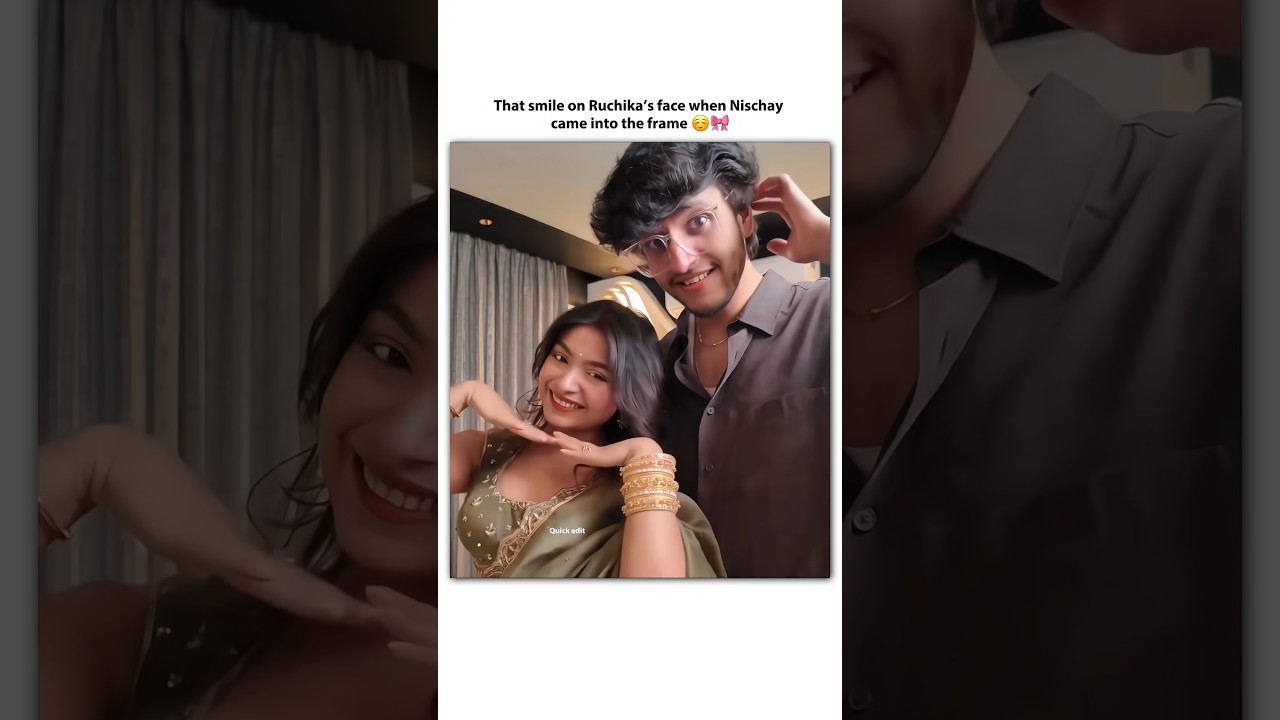 When Nischay came into the frame 😇❤ @triggeredinsaan #ruchikarathore #triggeredinsaan