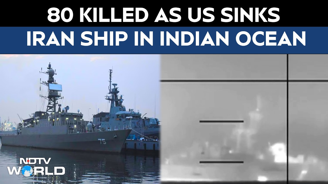 On Camera: 80 Killed As US Sinks Iran Ship Headed Back From India After Naval Exercise