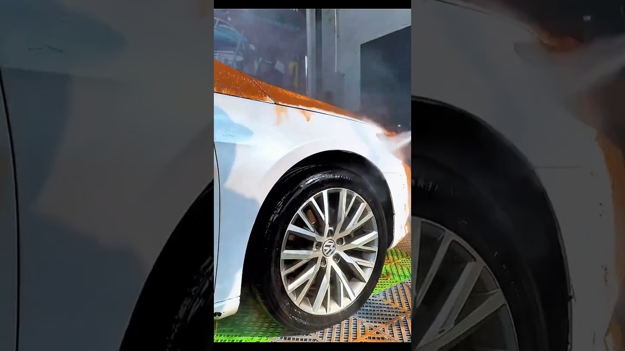 Unzipping a FAW Volkswagen 🚗 | Ultimate Deep Car Wash & Mirror-Like Shine!#shorts