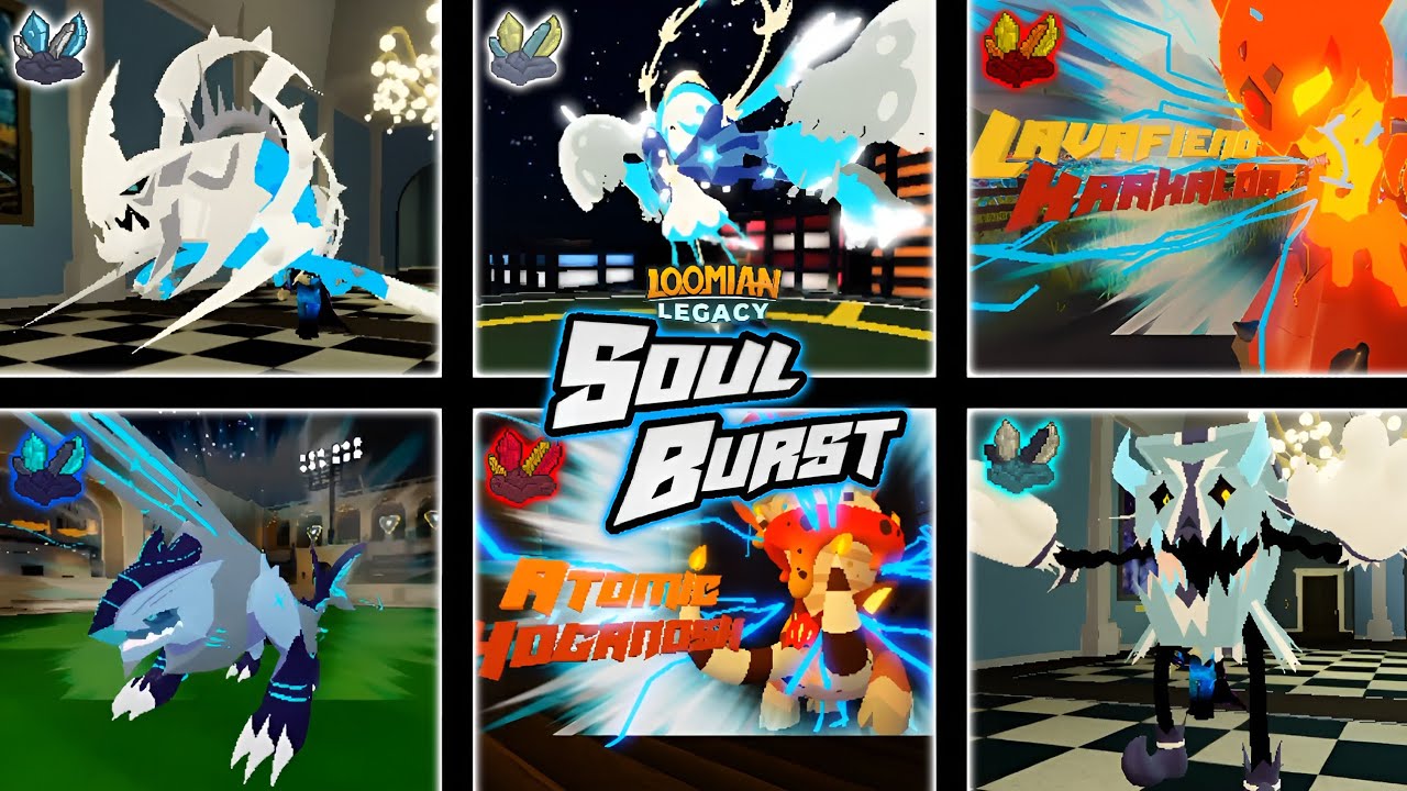 EVERY SOUL BURST LOOMIANS In Loomian Legacy [Atlanthian City - Jolly Village 2024]
