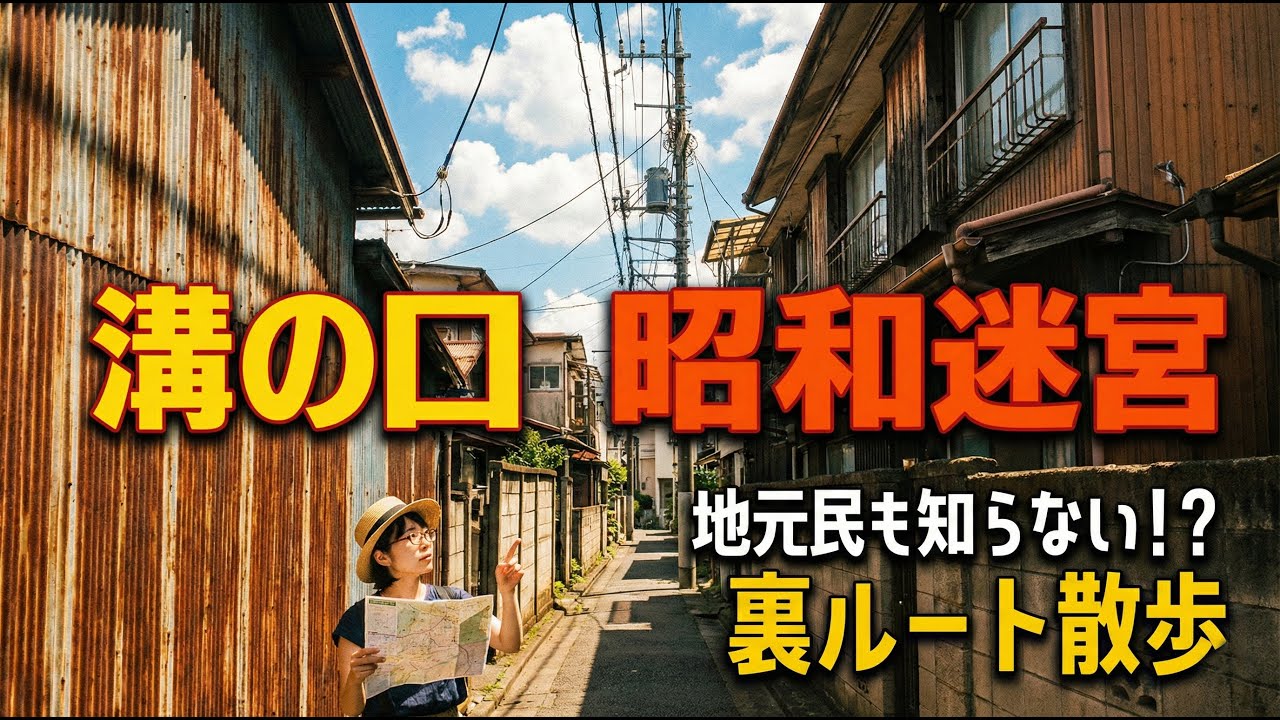【溝の口〜二子新地】地元民も知らない？昭和レトロな裏道迷宮を散歩。【高津/大山街道】