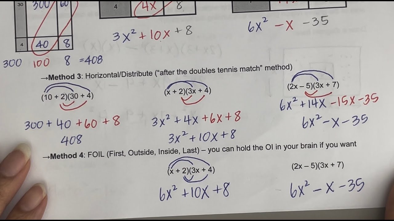 7–2 Multiplying Polynomials