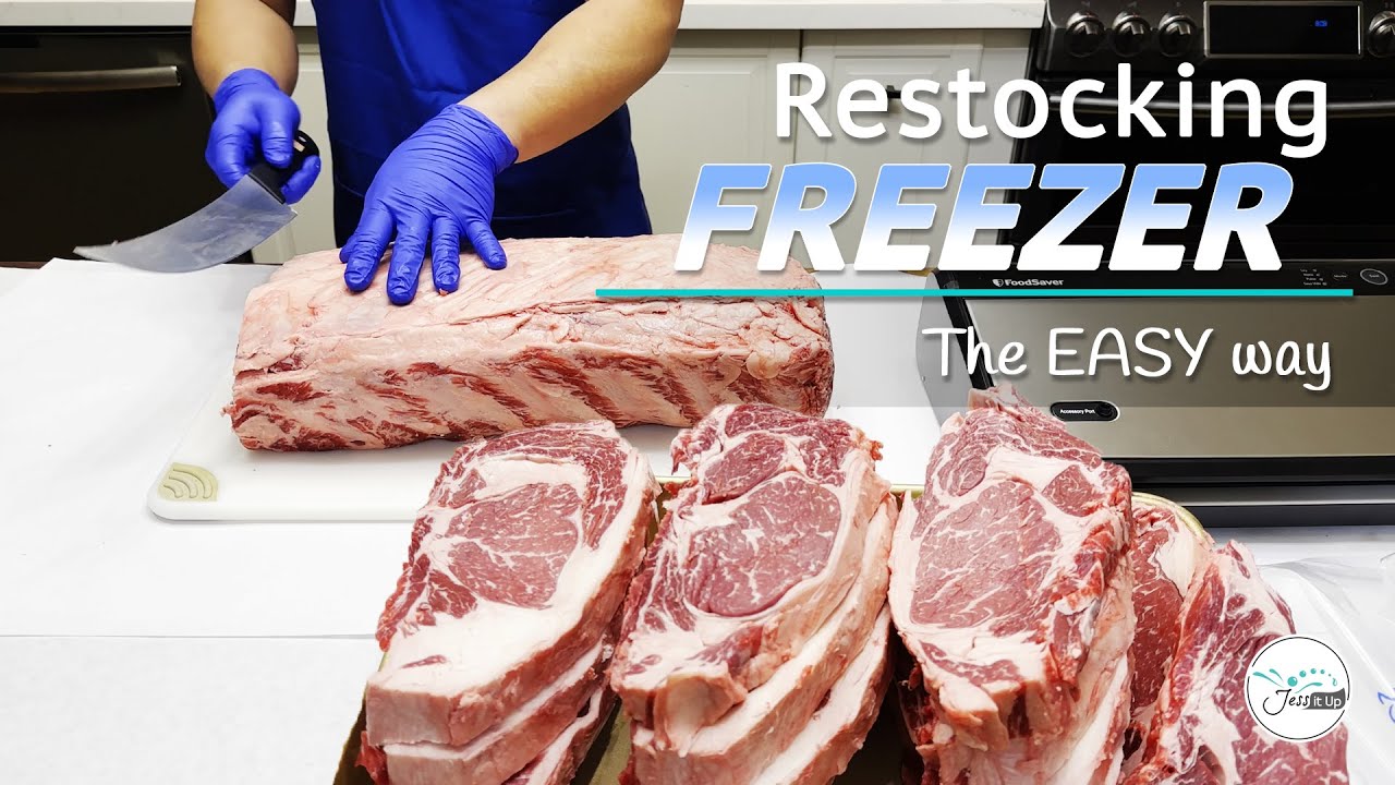 How to Restock freezer with QUALITY food with a budget in mind & prep for QUICK & Easy Cooking
