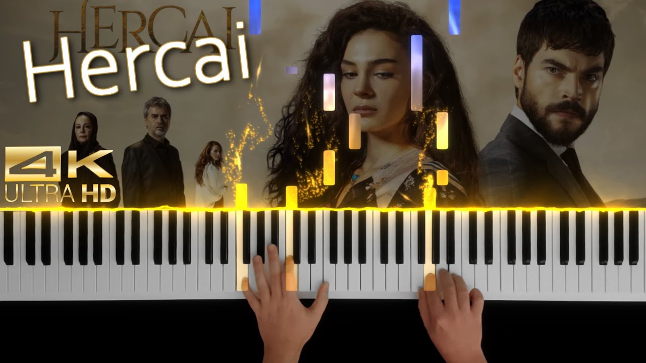Hercai Müzikleri - Ben Sana Aşık Oldum | Piano Tutorial (Medium) - 4K
