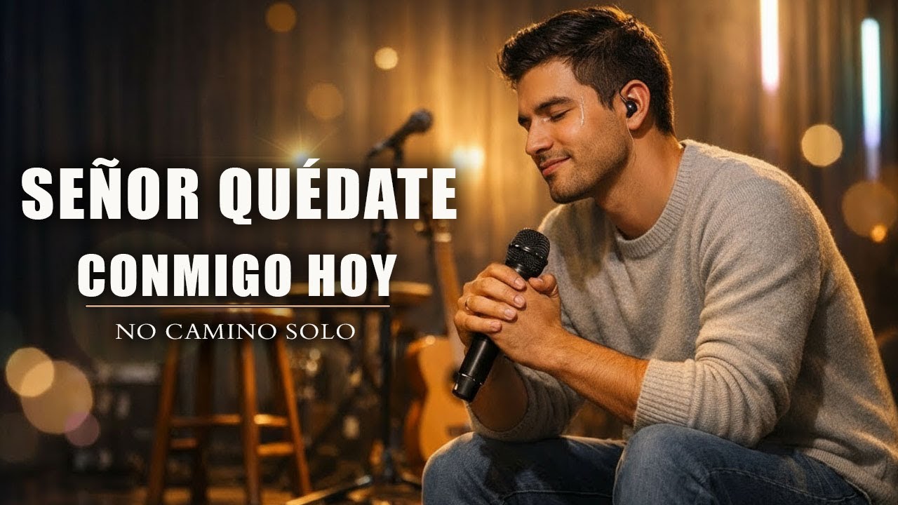 🤍🙏 SEÑOR, QUÉDATE CONMIGO HOY — ALABANZA CRISTIANA DE ADORACIÓN | NO CAMINO SOLO ✨🕊️