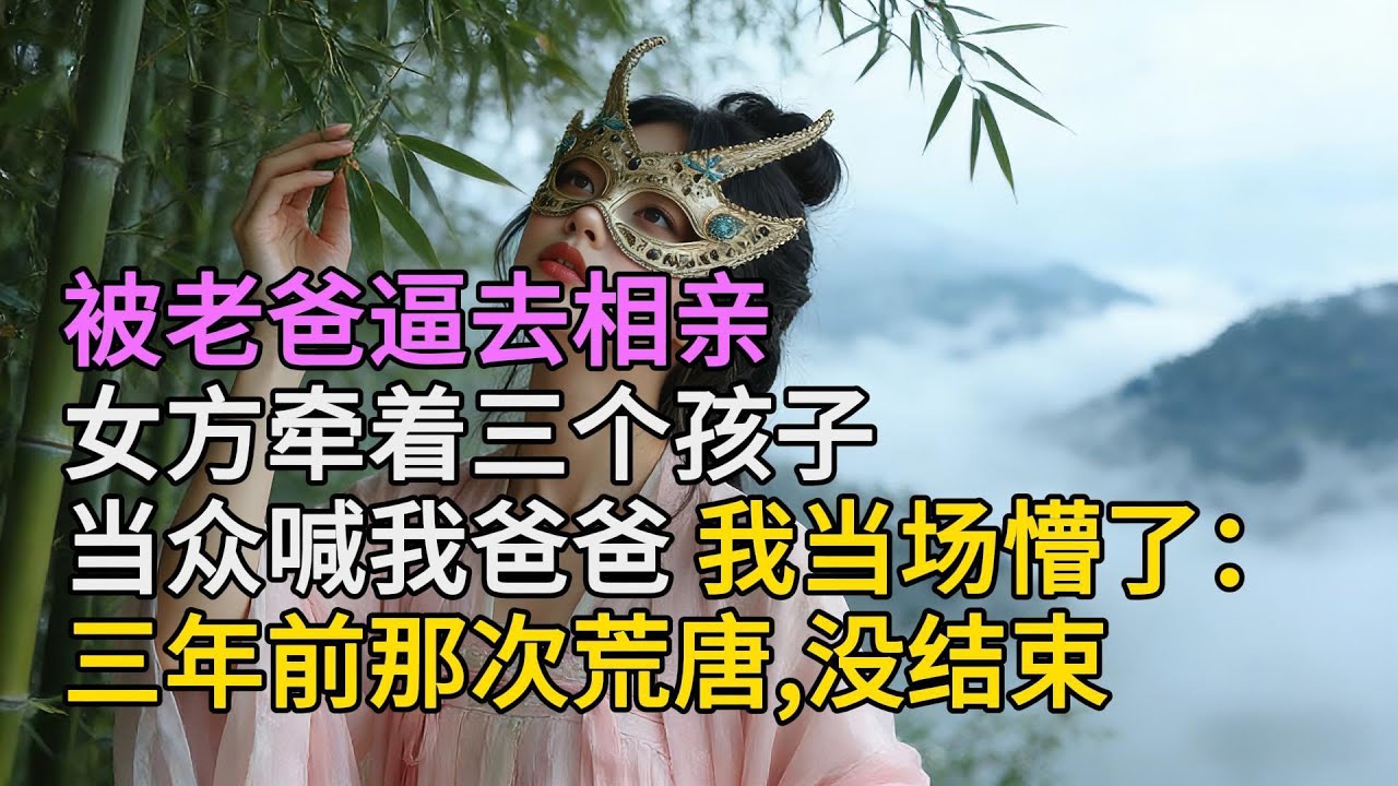 被老爸逼去相親，女方牽著三個孩子當眾喊我爸爸，我當場懵了：三年前那次荒唐，沒結束| 情感故事 | 家庭倫理 |婚姻 | 江湖李白 | X調查 | wayne調查 | 情感