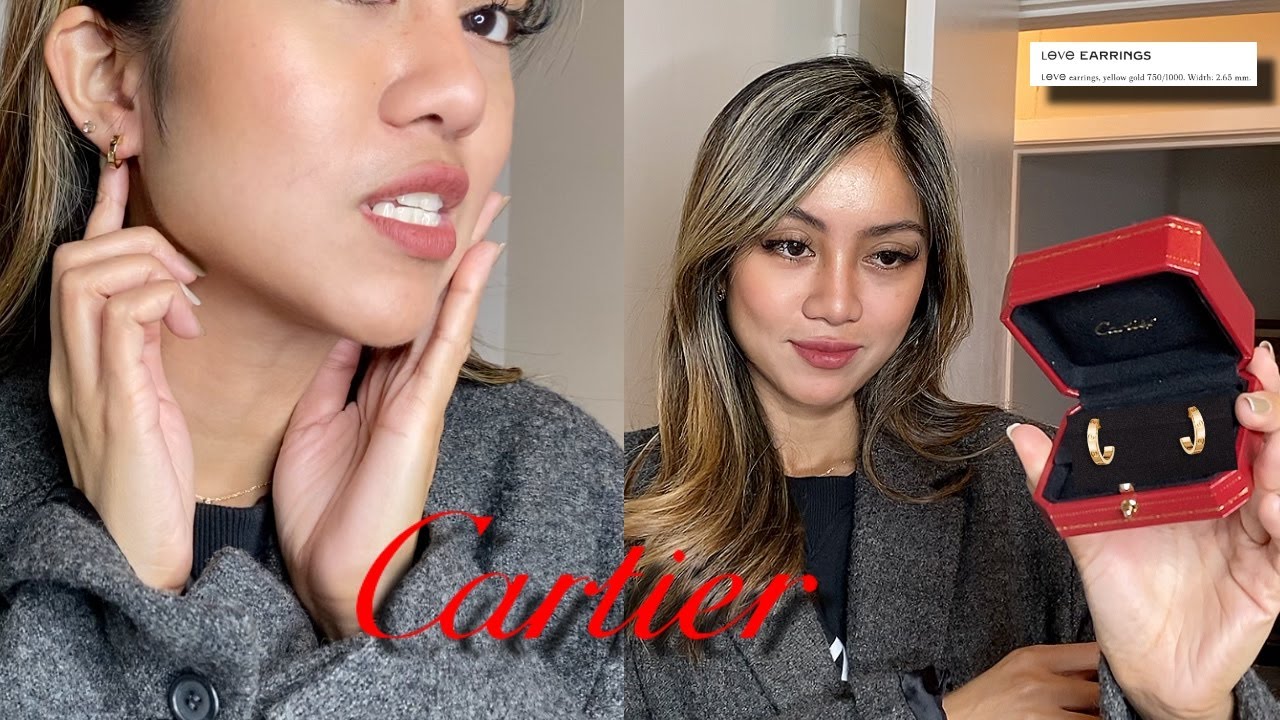 CARTIER MINI LOVE EARRINGS REVIEW | YANASU   HD 1080p