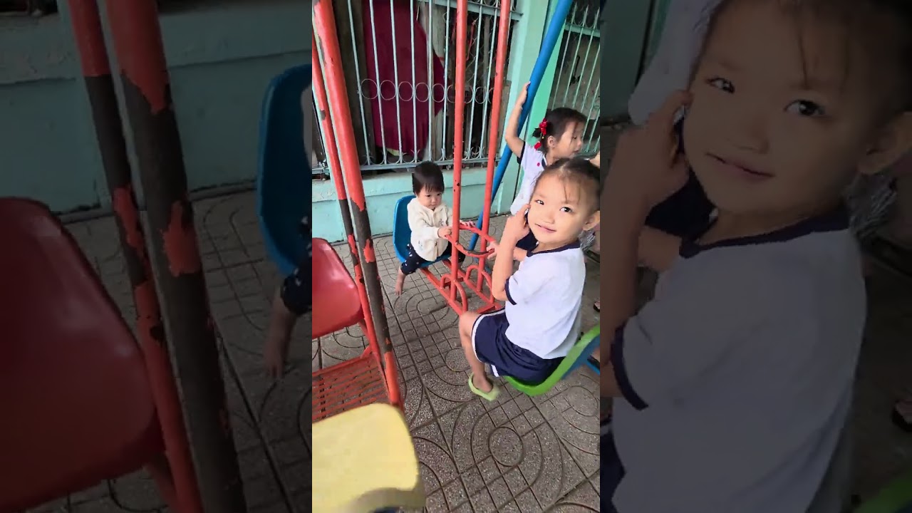 PHƯƠNG NHI ĐI CHƠI Ở TRƯỜNG MẪU GIÁO