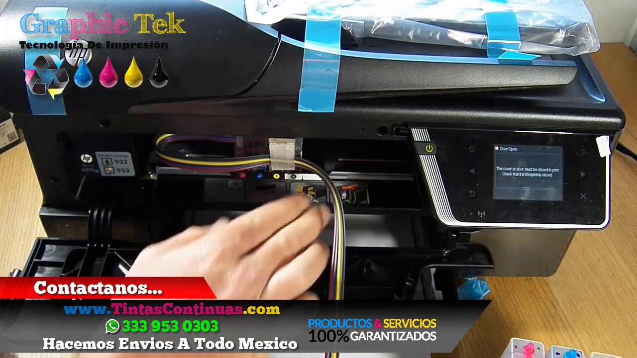 Sistema Tinta Continua Para Impresoras HP 6600 6700 Cartuchos Tinta HP 932 933