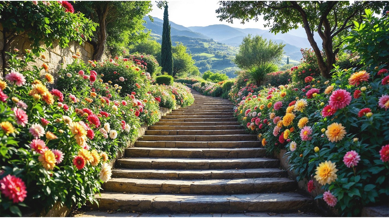 Liorenza Garden Italy Cinematic Garden Tour Relaxing Walking Ambience 4K