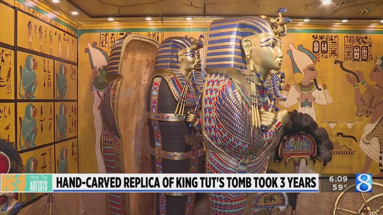 Hand-carved replica of King Tut’s tomb took 3 years