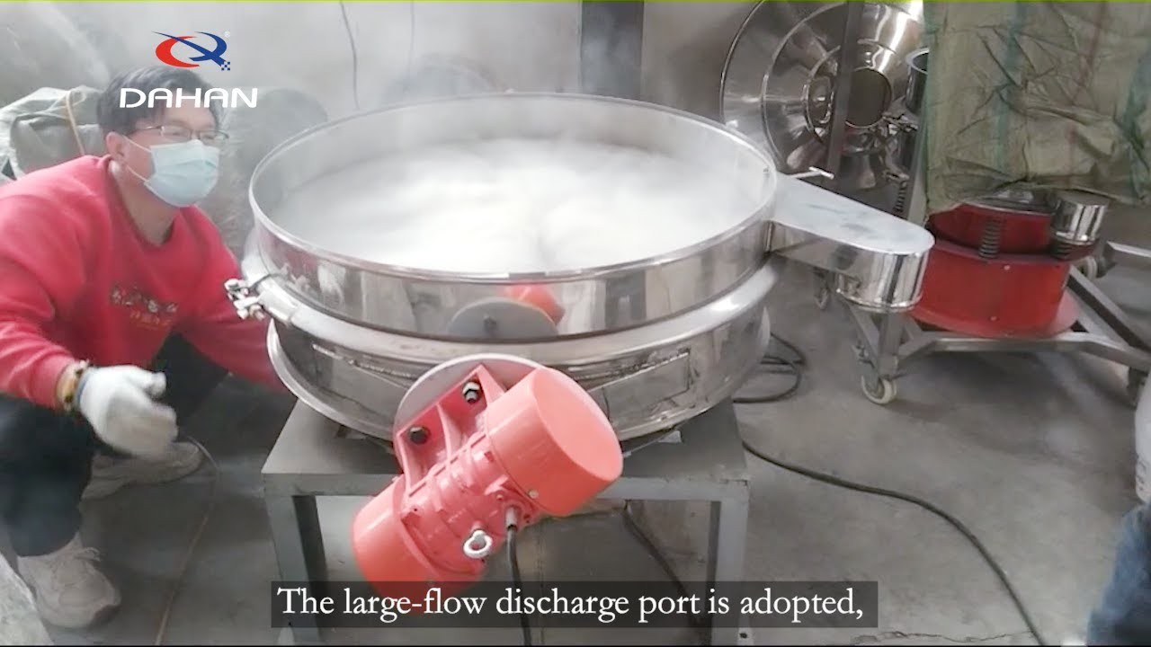 Direct discharge vibrating sieve gypsum powder test