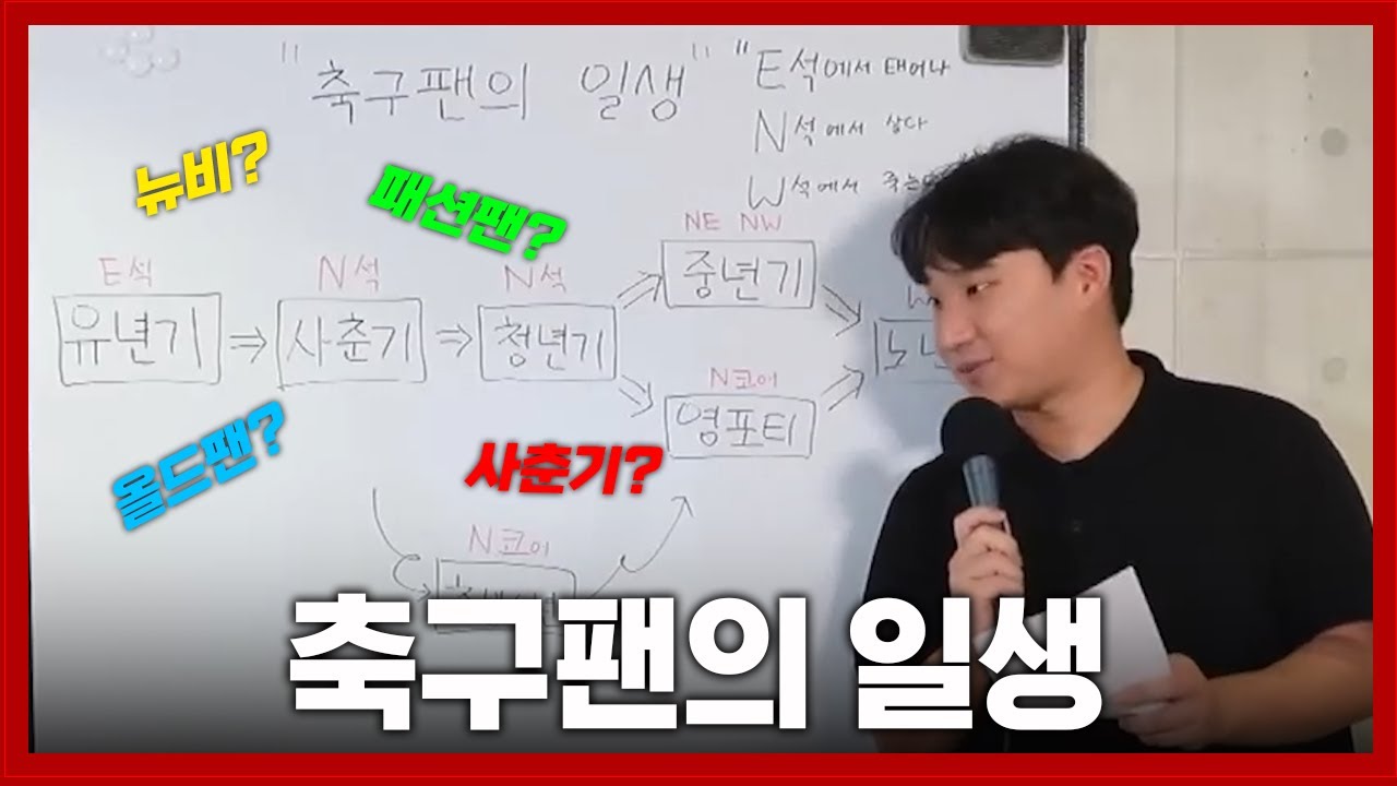 축구팬은 E석에서 태어나 W석에서 죽는다