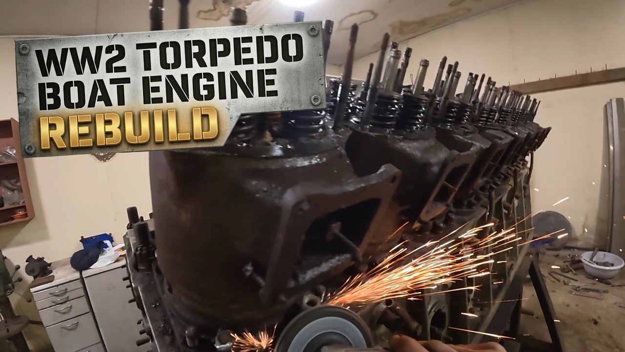 WW2 torpedo boat engine rebuild part 3 // Torpedoveneen moottorin kunnostus.