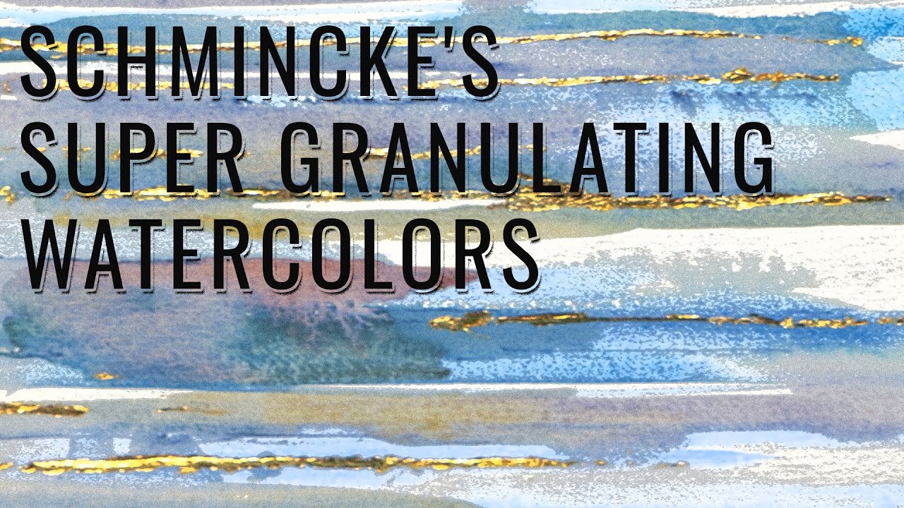 Cheap Joe's 2 Minute Art Tips - Schmincke's Super Granulating Watercolors