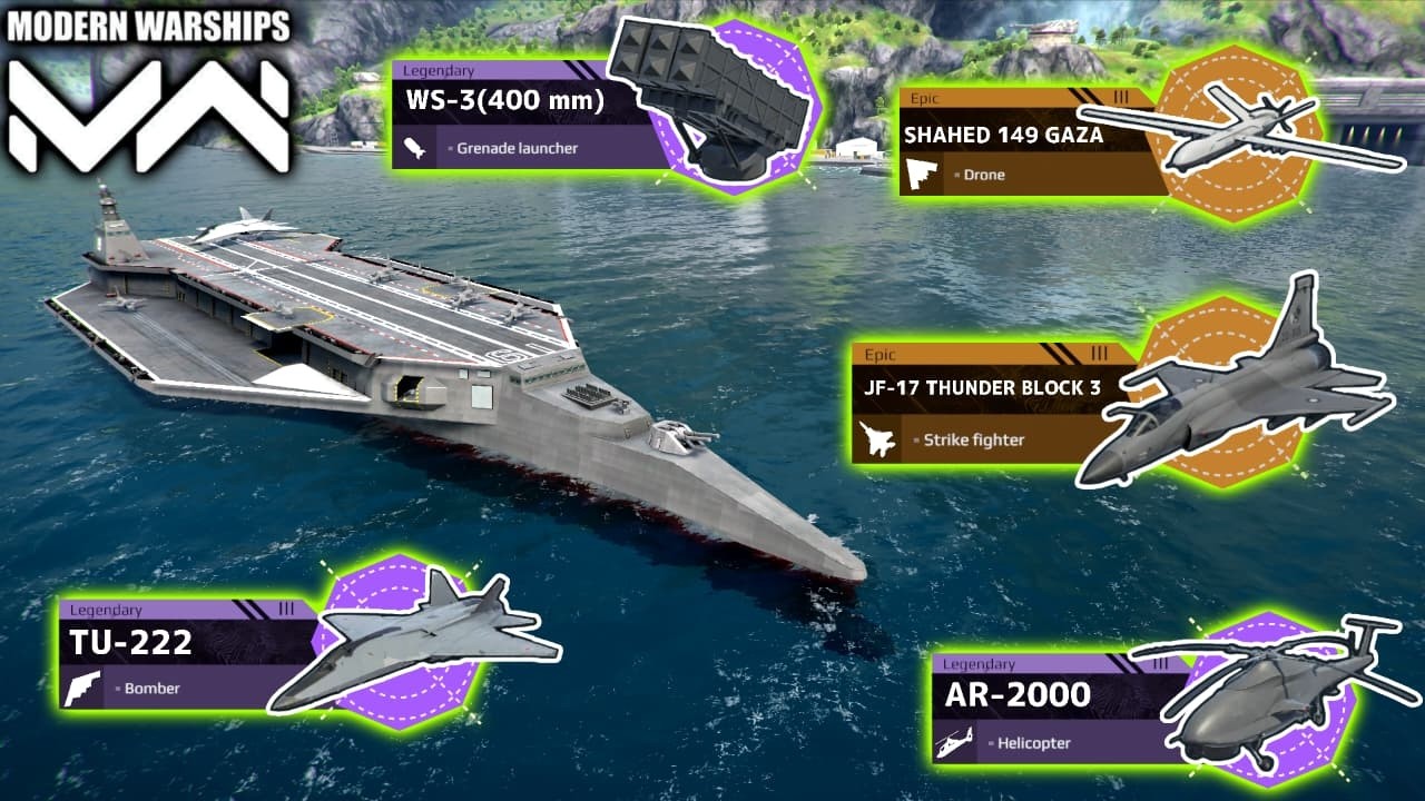 New Vip Pak Strike Fighter And New Drone / All Vip Pass Equipment / Modern Warships _ Test server 