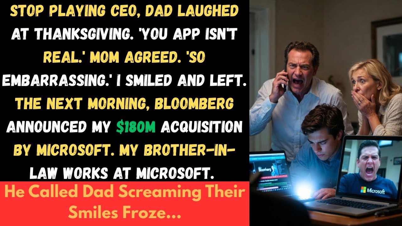 [ Full Story ] Stop Playing Ceo, Dad Laughed at Thanksgiving. 'you App Isn't Real.' Mom Agreed...