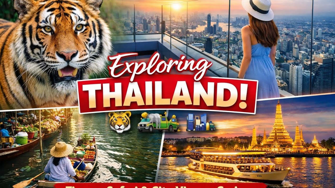 Exploring Thailand 🇹🇭 | Tiger Topia, Safari World & Mahanakhon View
