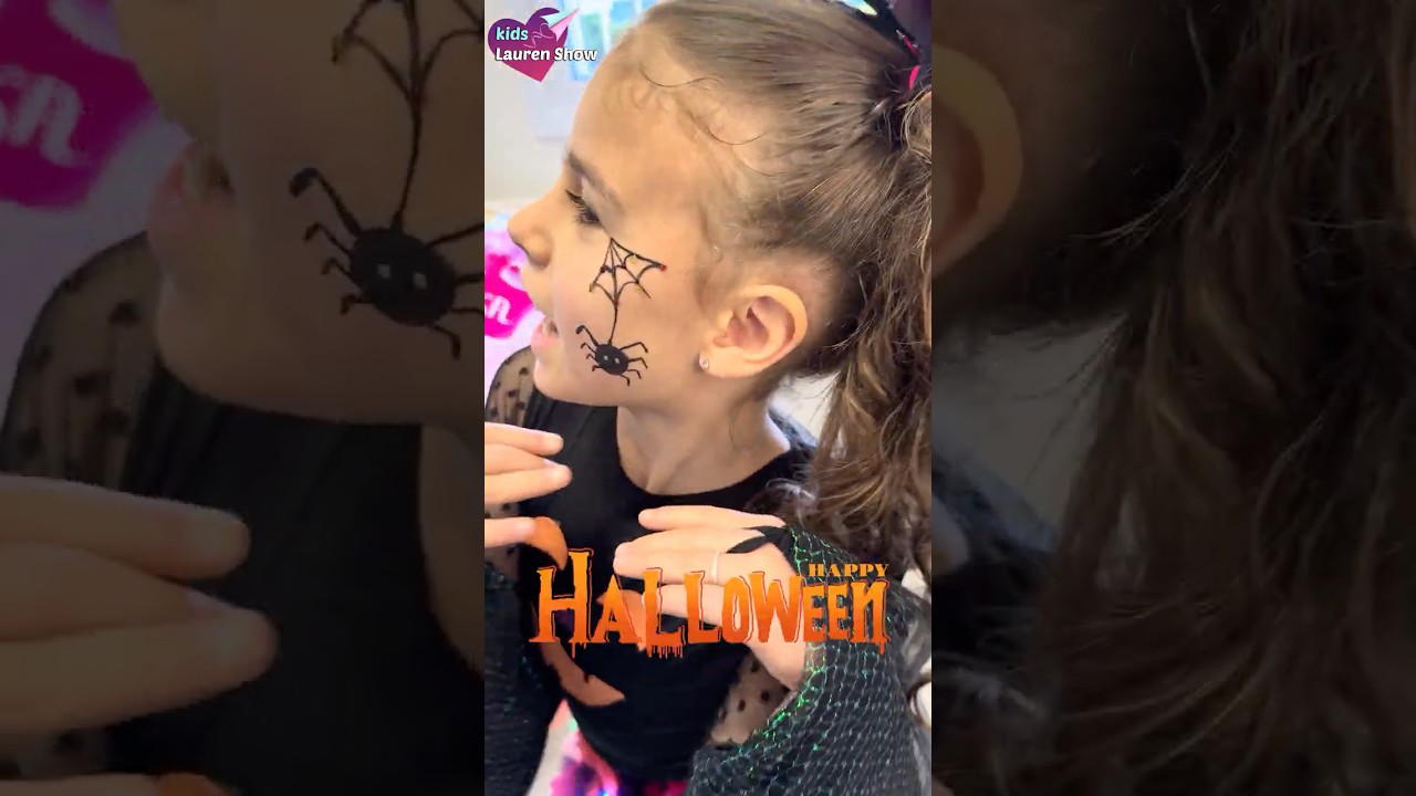 🎃 Maquiagem de Halloween INFANTIL F&Aacute;CIL com Lauren! ✨