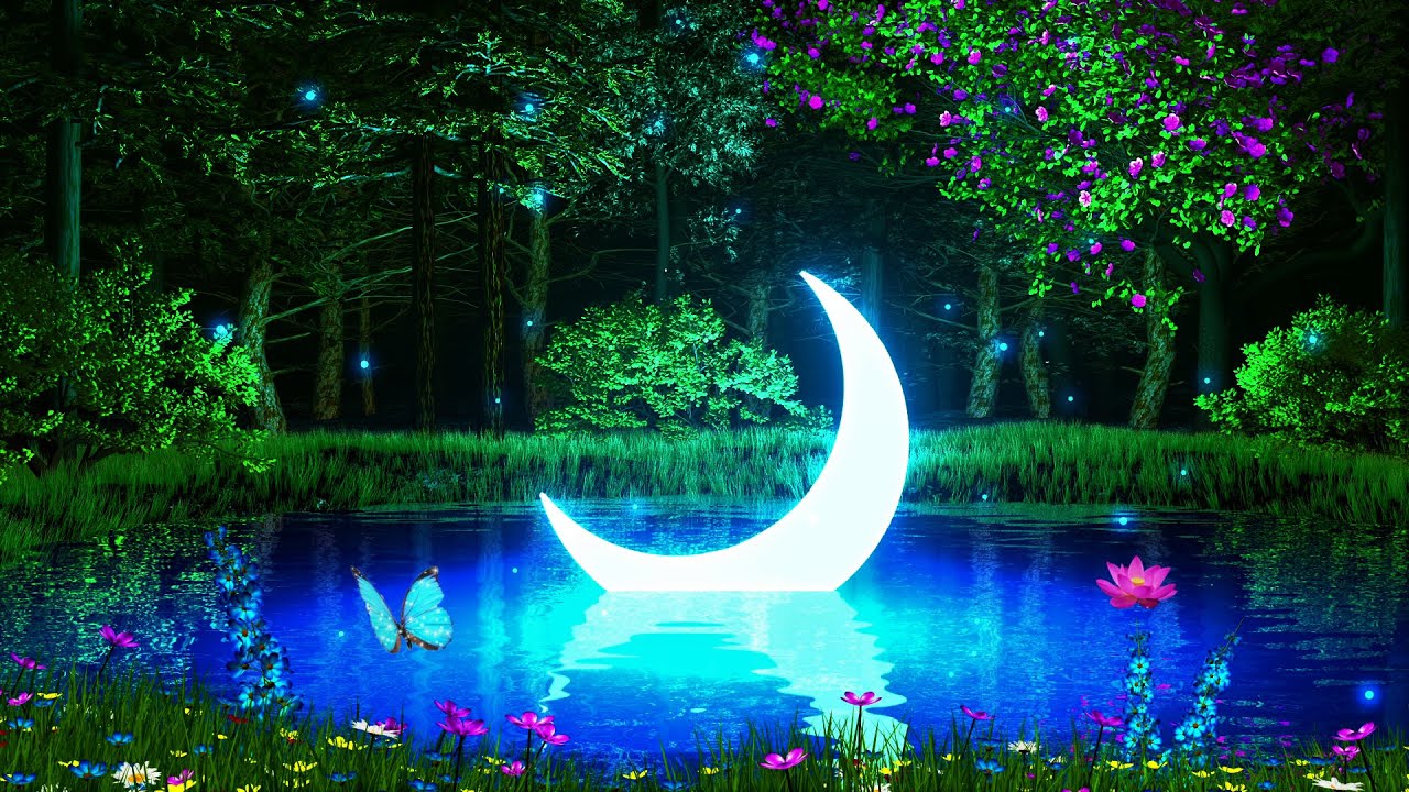 Peaceful Night 💜 Fall Asleep In a Magical Forest ★ Sleep Deep And Wake Up Renewed
