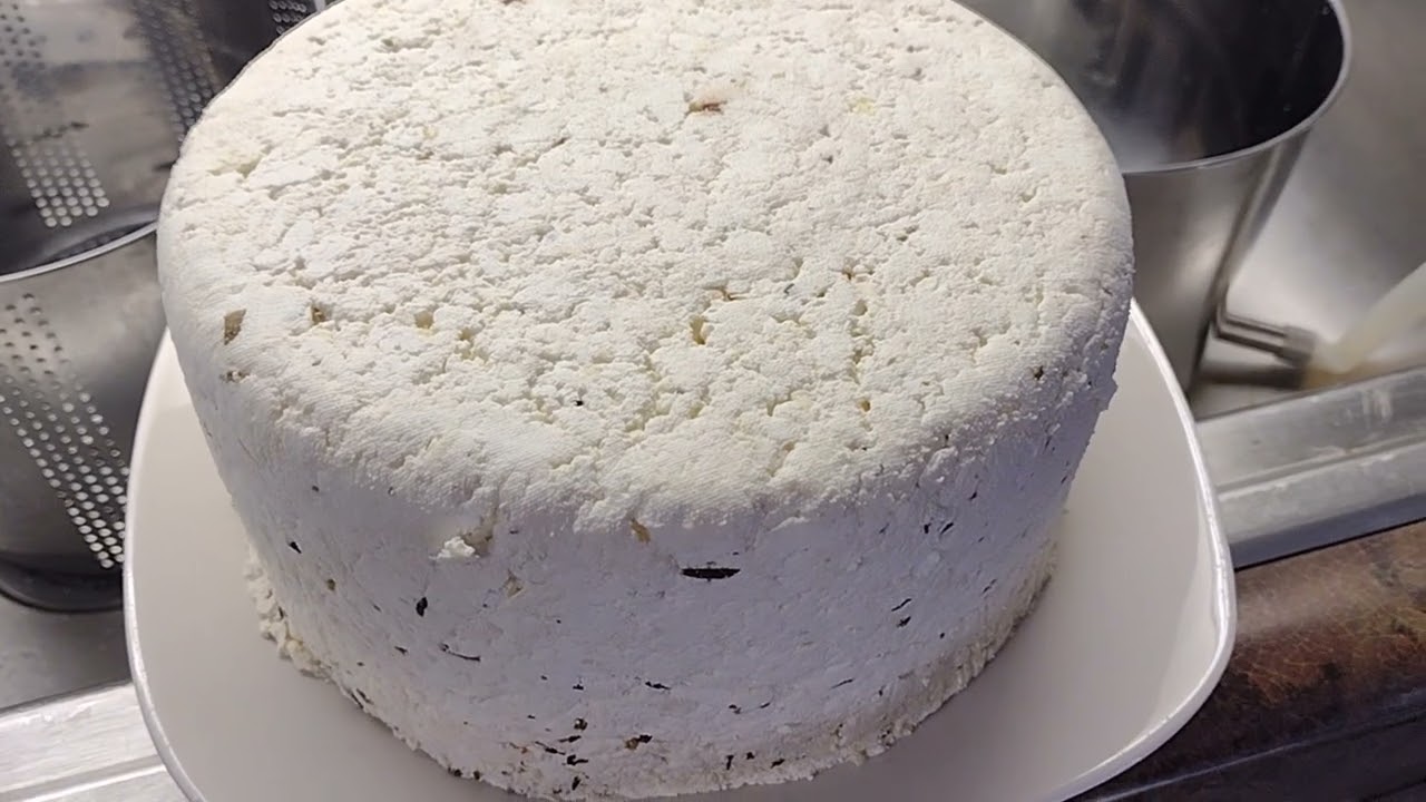 Bragg 24 organic herbs and spices smoked cheddar cheese from 5 gallons of raw Jersey milk. 