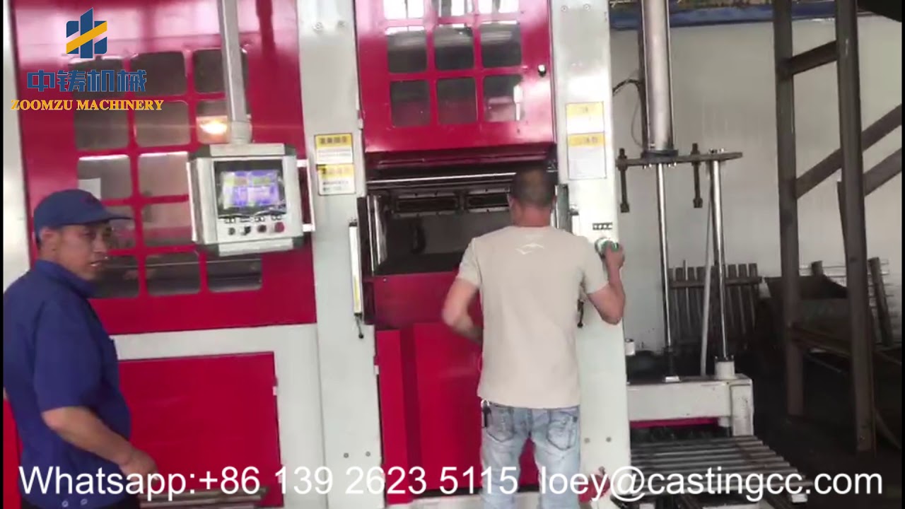 Fully automatic flaskless top & under shooting sand molding machine exported to Vietnam