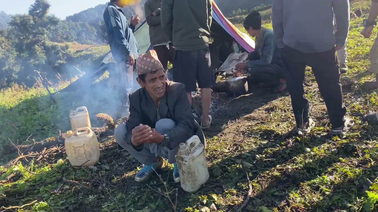 Traditional Nepali Himalayan Village Lifestyle Daily rainy season Activities of Nepali Village  Life