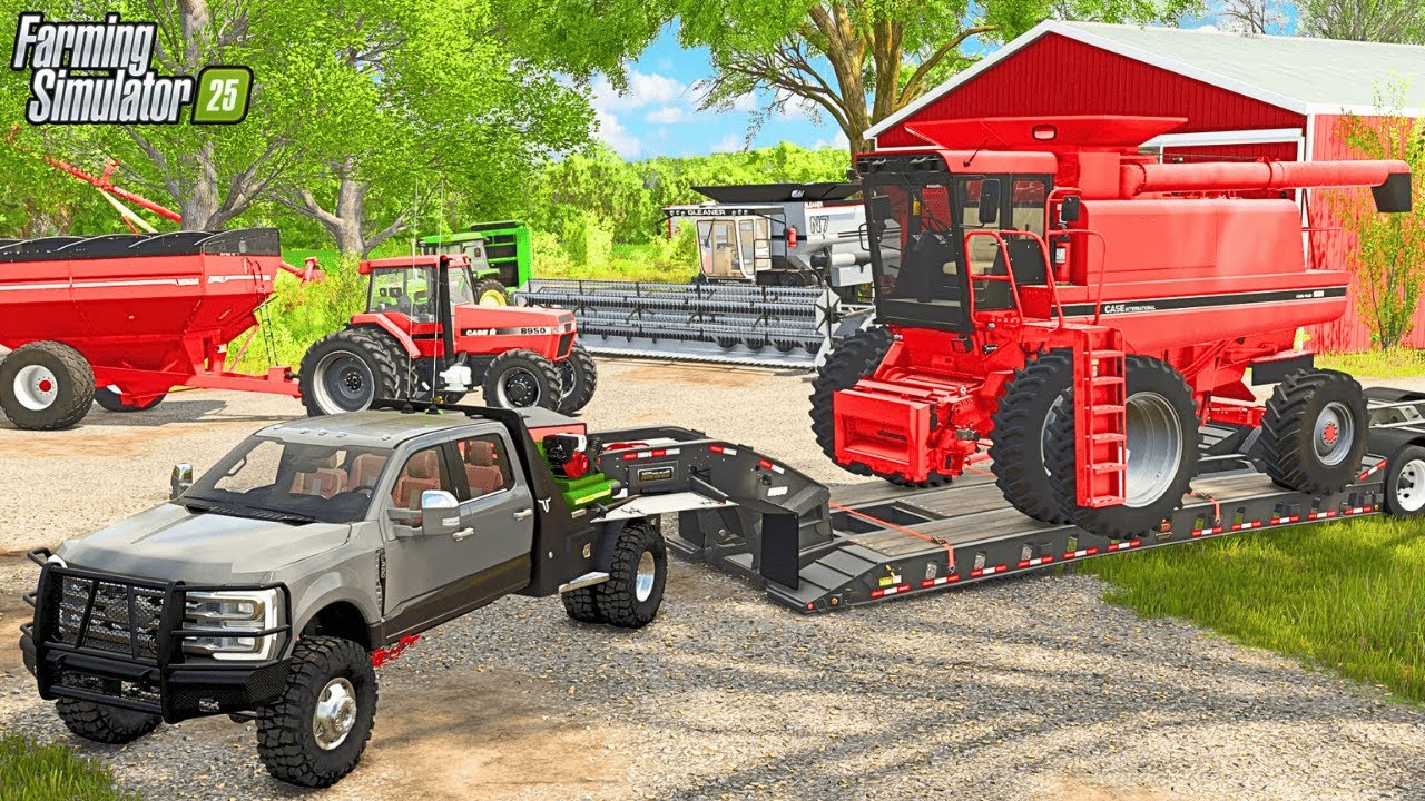 I spent $75,000 on a NEW COMBINE on Grandpas Farm | Farming Simulator 25