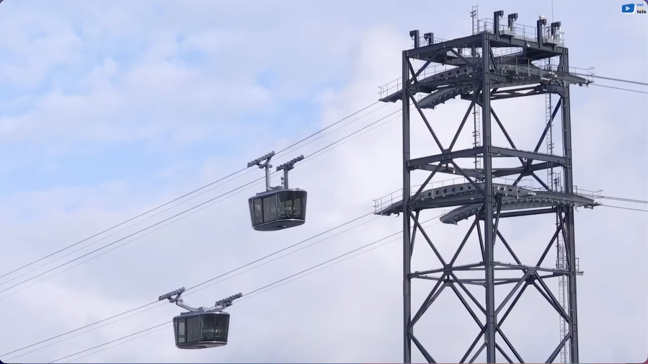 BREST  🇲🇫  |  Le Téléphérique Urbain Breton  |  Brest Bretagne Télé