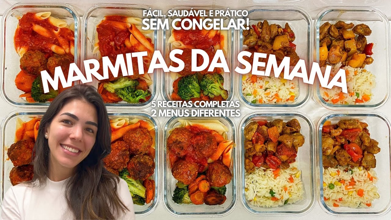 IDEIAS DE COMIDA SAUDÁVEL PARA COMER BEM A SEMANA TODA | preparando comidas da semana