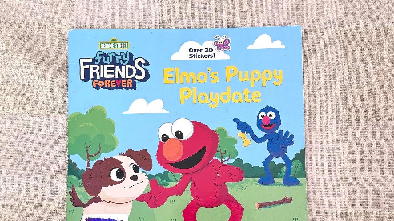 Elmo's Puppy Playdate. Sesame Street. Read along.