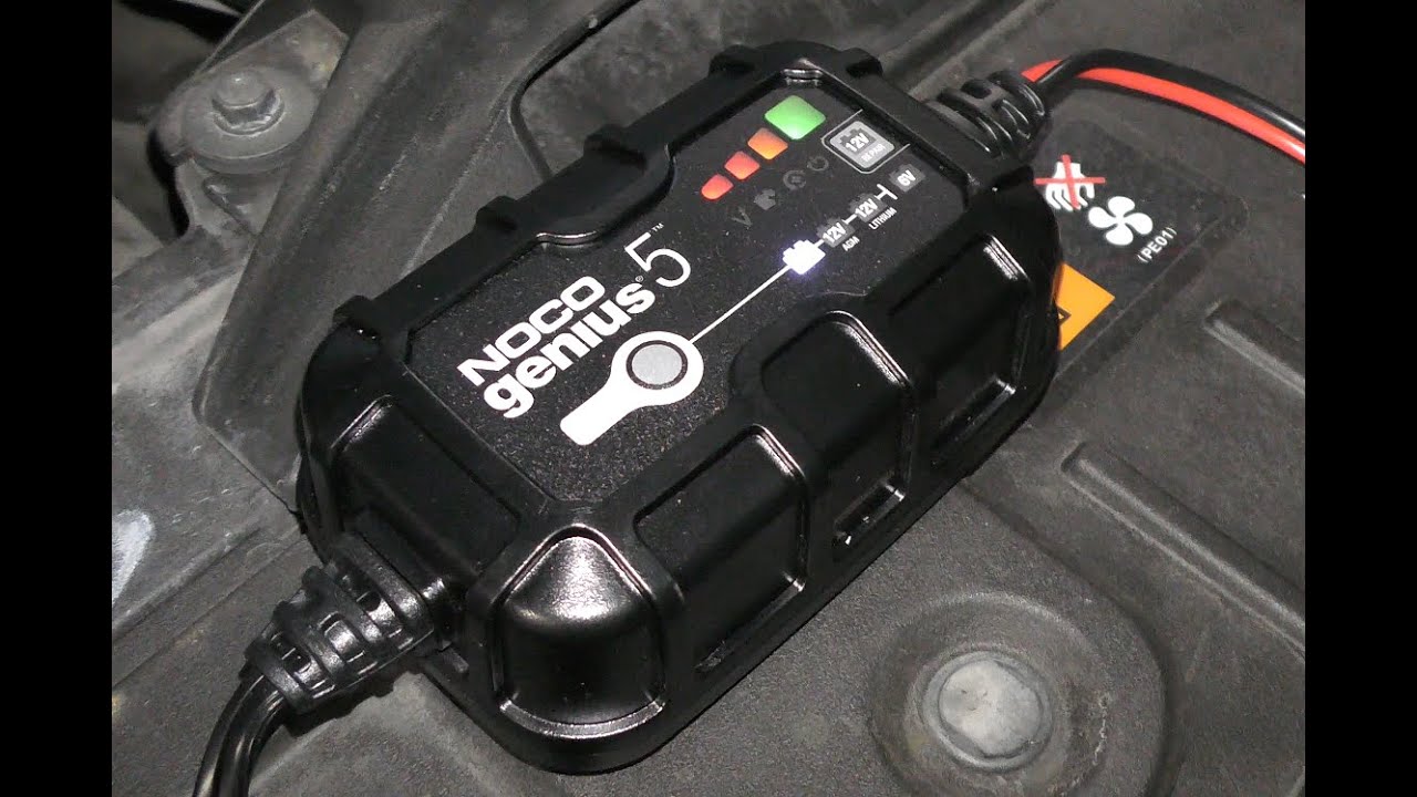 NOCO Genius 5 Battery Charger - Unboxing & Demo