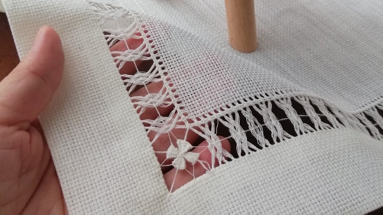1.Bölüm🎬Antika işi yapımı Köşe kenar boşluk Ajur yapımı/Hand Embroidery/ Desing crossstitch