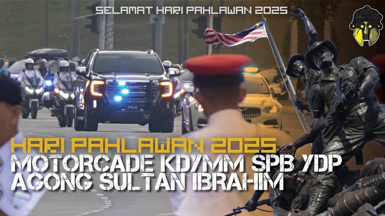 HARI PAHLAWAN 2025, PUTRAJAYA - Sekitar keberangkatan SPB YDP Agong di Dataran Pahlawan, Putrajaya.