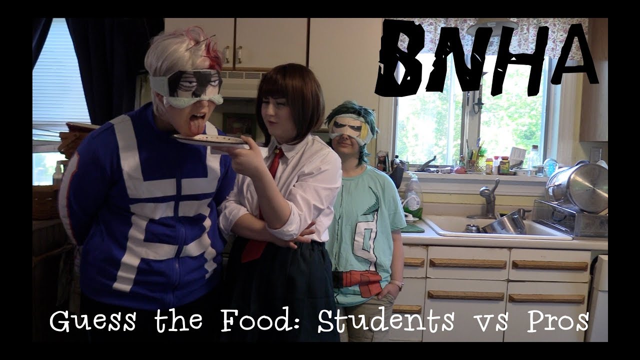 Guess the Food Challenge: Students vs Pro Heros P1 ~BNHA / MHA Cosplay~