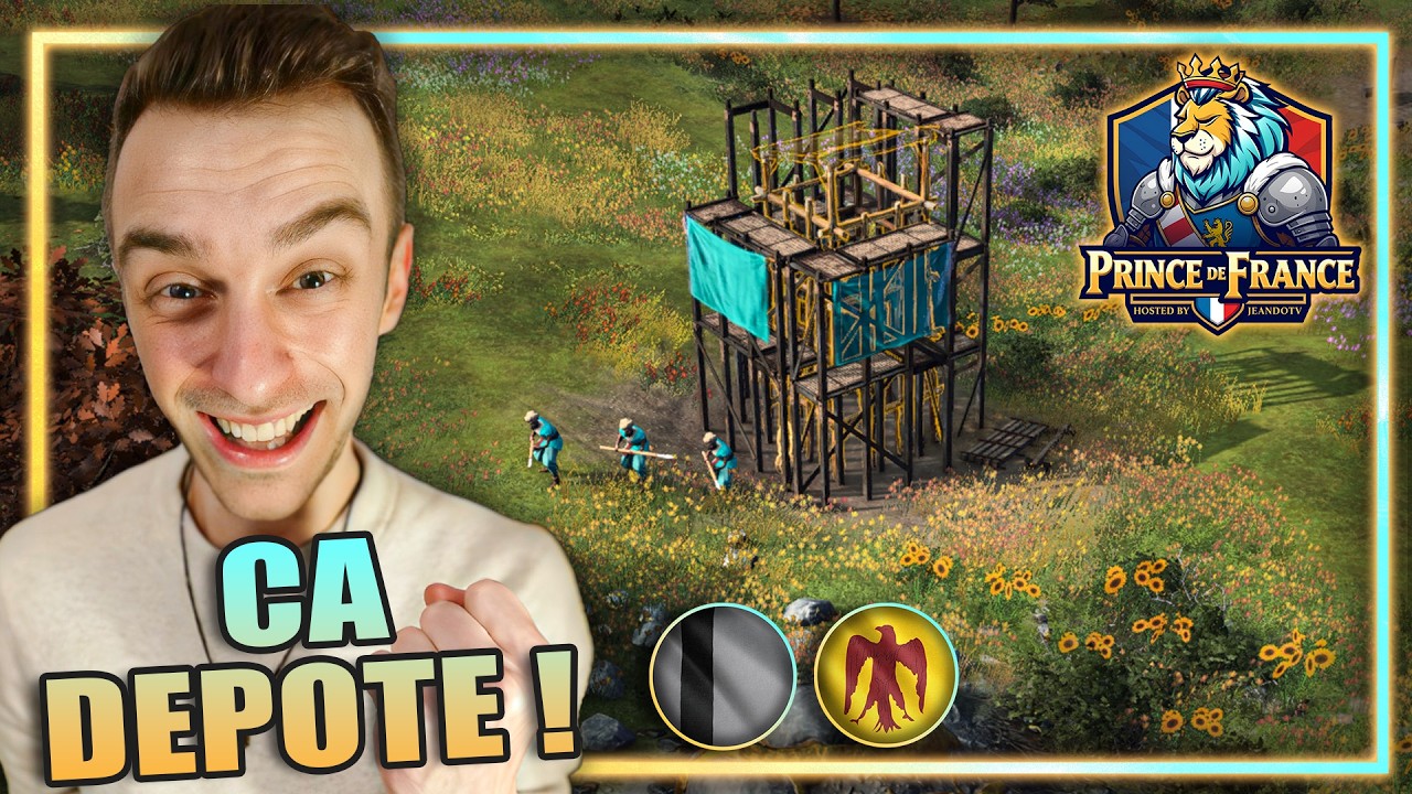 #1 Le tower rush Tughluq ! Coco vs Horgeek - Prince de France - Qualifs - Cast Tournoi AOE 4