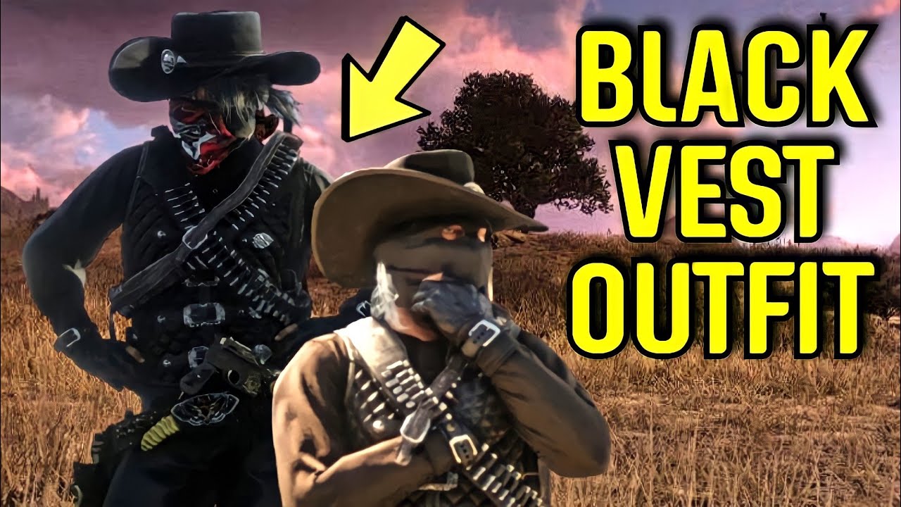 Black Vest Outfit In Red Dead Online