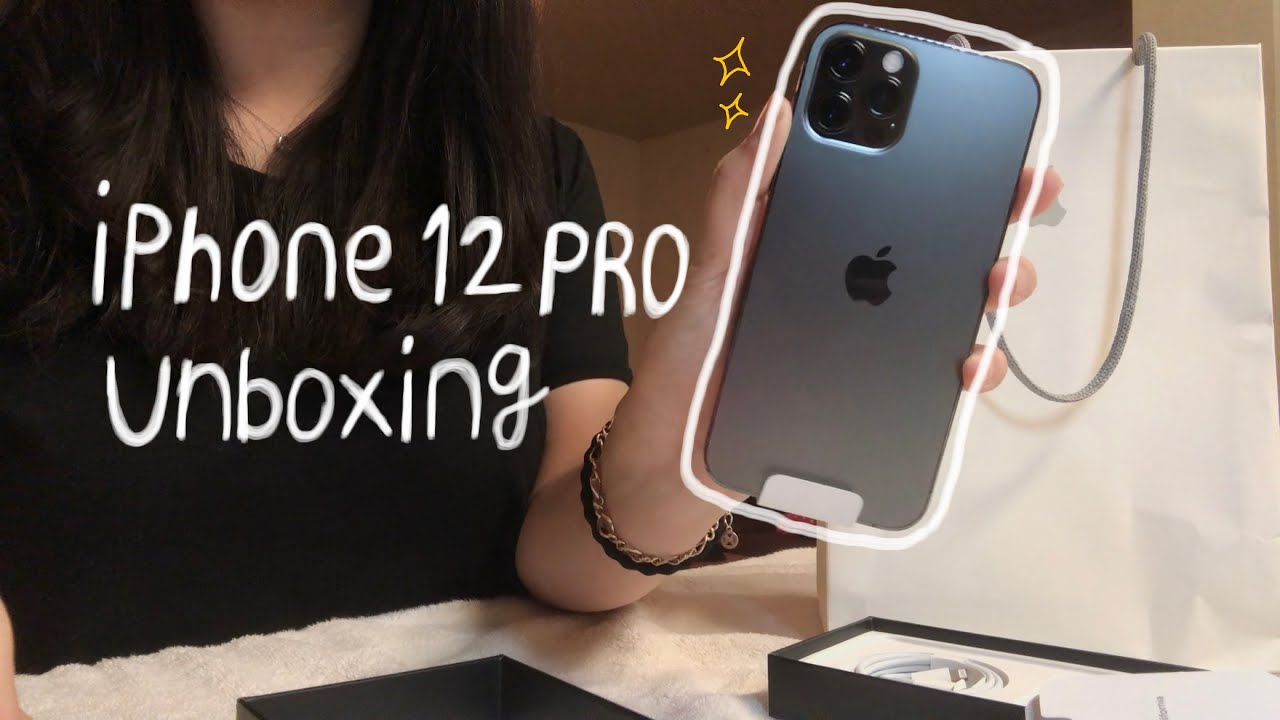eng) 아이폰 12 프로 그래파이트 언박싱 브이로그 🍎ㅣiPhone 12 pro graphite 128gb unboxing vlogㅣ
