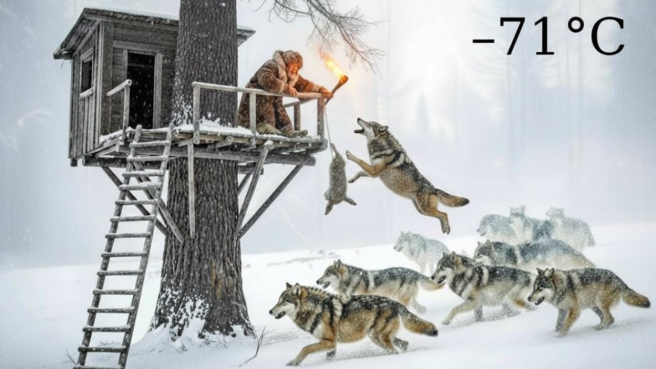A 90-Year-Old Man Fights Off Wolves to Protect His Snow Rabbits During a –71°C Blizzard