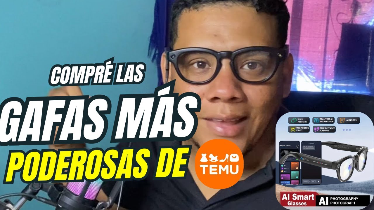 !!COMPR&Eacute; las gafas con c&aacute;mara de temu&iexcl;&iexcl;&iexcl; !!!!UNBOXING&iexcl;&iexcl;&iexcl;&iexcl;&iexcl;&iexcl;
