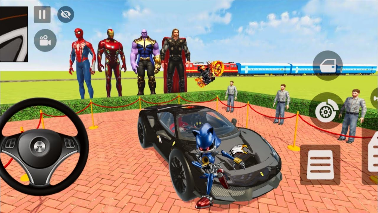 🎉 Monster Police Truck & Spiderman Gameplay 🦚 Indian Thift Auto Simulator🔥 New 3D police Car Game 2
