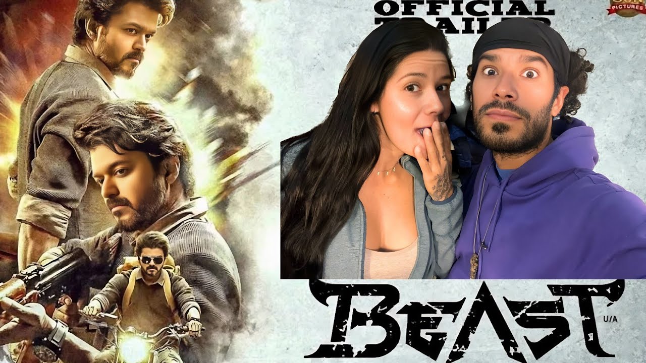 REACTION to Beast - Official Trailer | Thalapathy Vijay • LATIN COUPLE REACTS